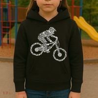 Mountain Bike Mtb Downhill Biking Cycling Biker Kids Hoodie thumb 3
