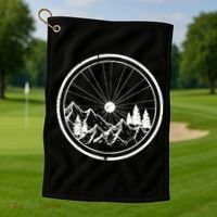 Mountain Bike MTB Cycling Bicycle Biking Golf Towel thumb 1