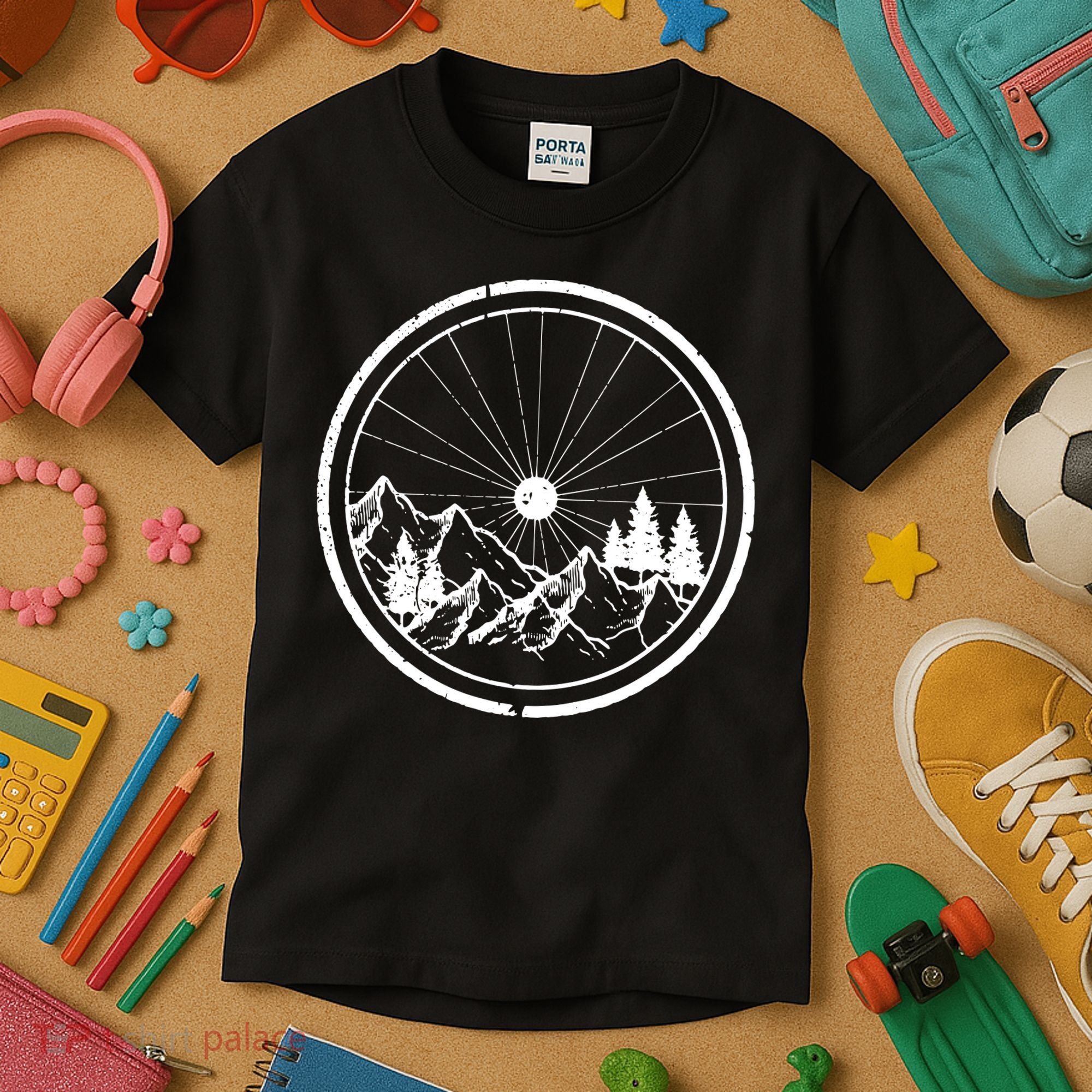 Mountain Bike MTB Cycling Bicycle Biking Kids T-Shirt