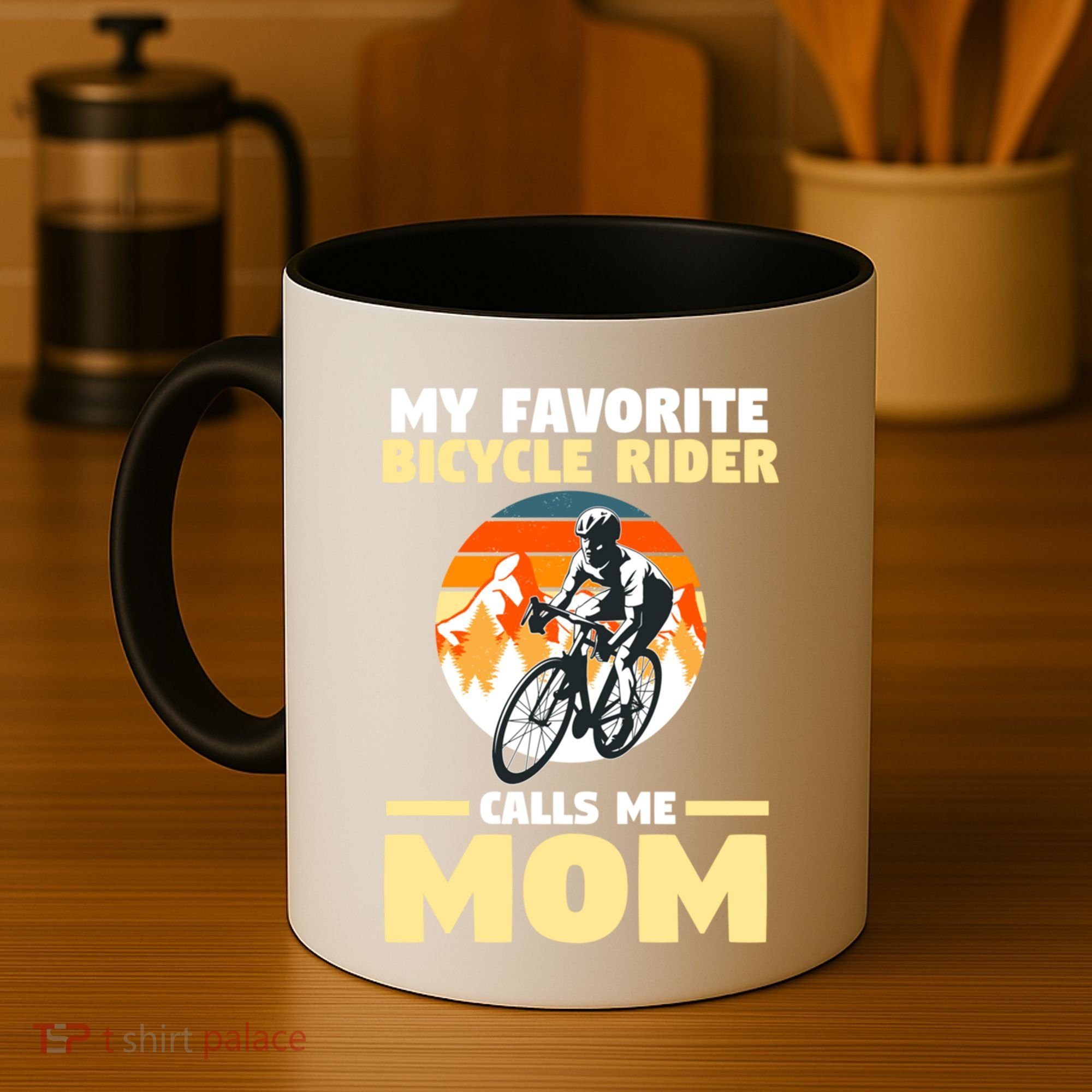 Mountain Biking Mom Mother Cyclist Bicycle Cycling Biking Funny Gift Coffee Mug