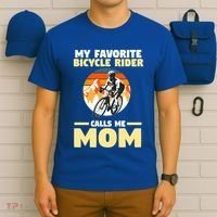 Mountain Biking Mom Mother Cyclist Bicycle Cycling Biking Funny Gift T-Shirt thumb 6