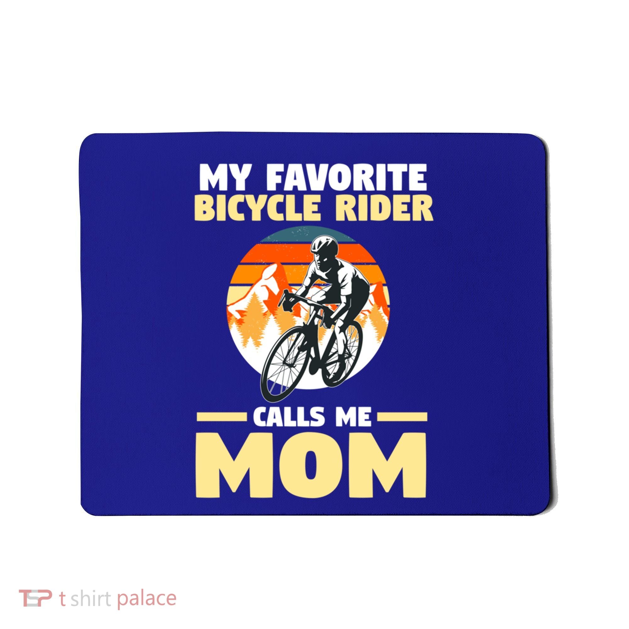 Mountain Biking Mom Mother Cyclist Bicycle Cycling Biking Funny Gift Mousepad