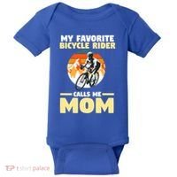 Mountain Biking Mom Mother Cyclist Bicycle Cycling Biking Funny Gift Baby Bodysuit thumb 0