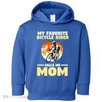 Mountain Biking Mom Mother Cyclist Bicycle Cycling Biking Funny Gift Toddler Hoodie thumb 0