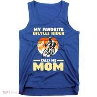 Mountain Biking Mom Mother Cyclist Bicycle Cycling Biking Funny Gift Tank Top thumb 0