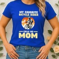 Mountain Biking Mom Mother Cyclist Bicycle Cycling Biking Funny Gift Women's T-Shirt thumb 2