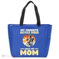 Mountain Biking Mom Mother Cyclist Bicycle Cycling Biking Funny Gift Tote Bag thumb 0
