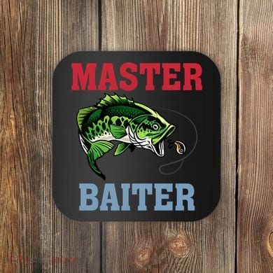 Master Baiter Master Baiter Meme Fishing Lover Coaster