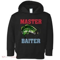 Master Baiter Master Baiter Meme Fishing Lover Toddler Hoodie thumb 0