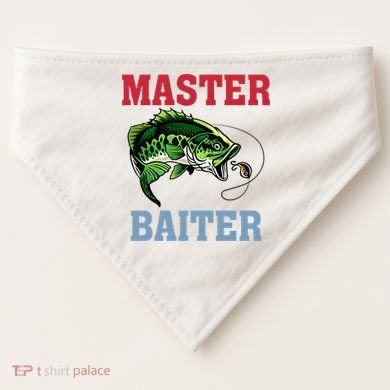 Master Baiter Master Baiter Meme Fishing Lover USA-Made Doggie Bandana
