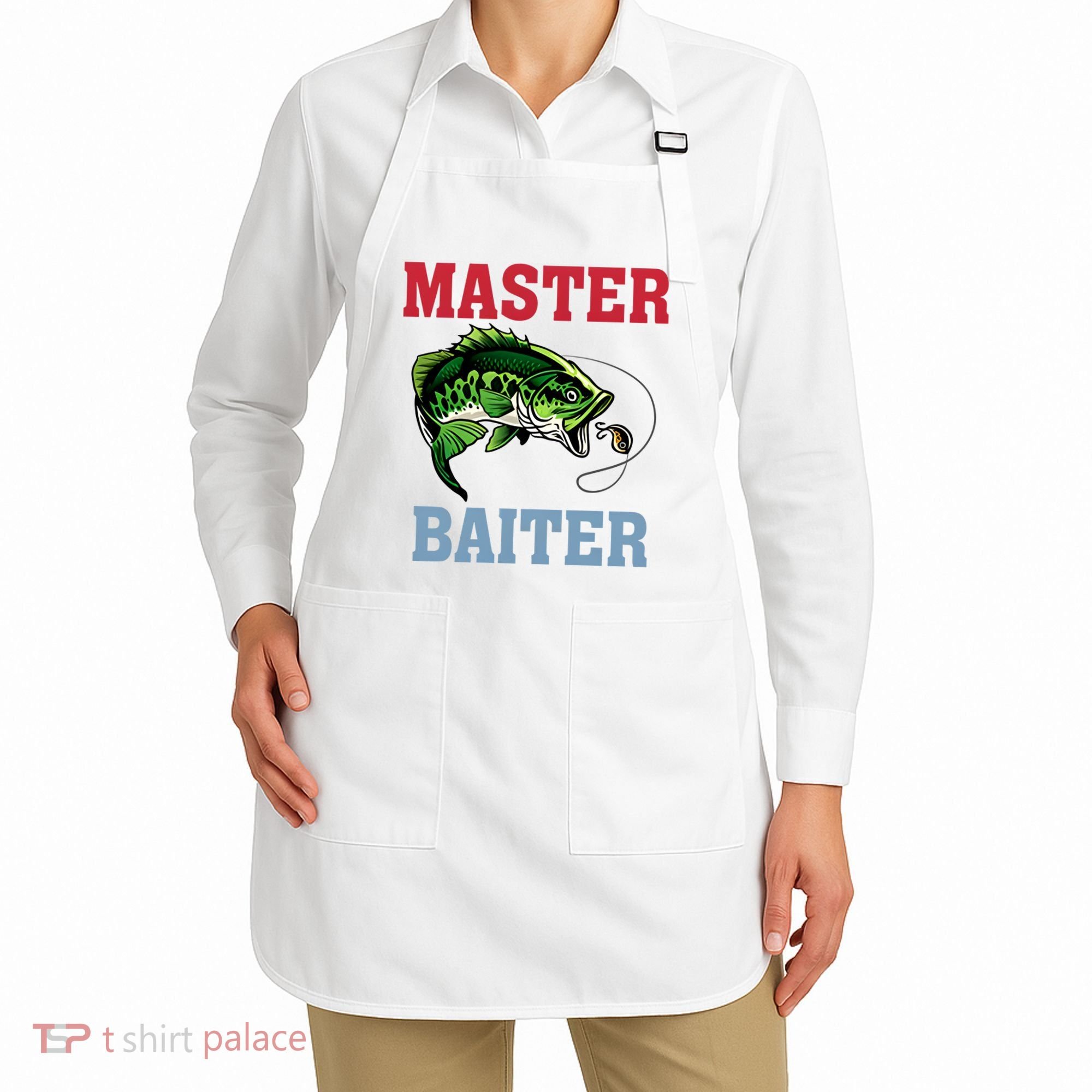 Master Baiter Master Baiter Meme Fishing Lover Apron