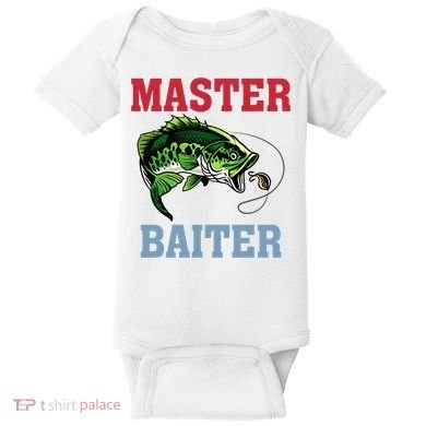 Master Baiter Master Baiter Meme Fishing Lover Baby Bodysuit