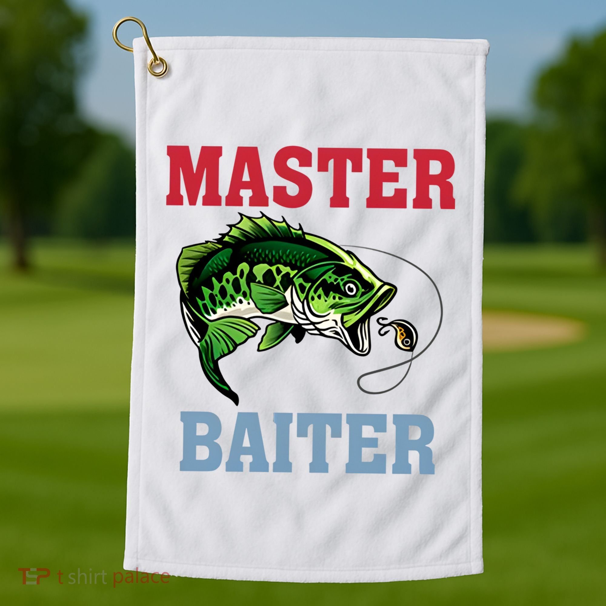Master Baiter Master Baiter Meme Fishing Lover Golf Towel