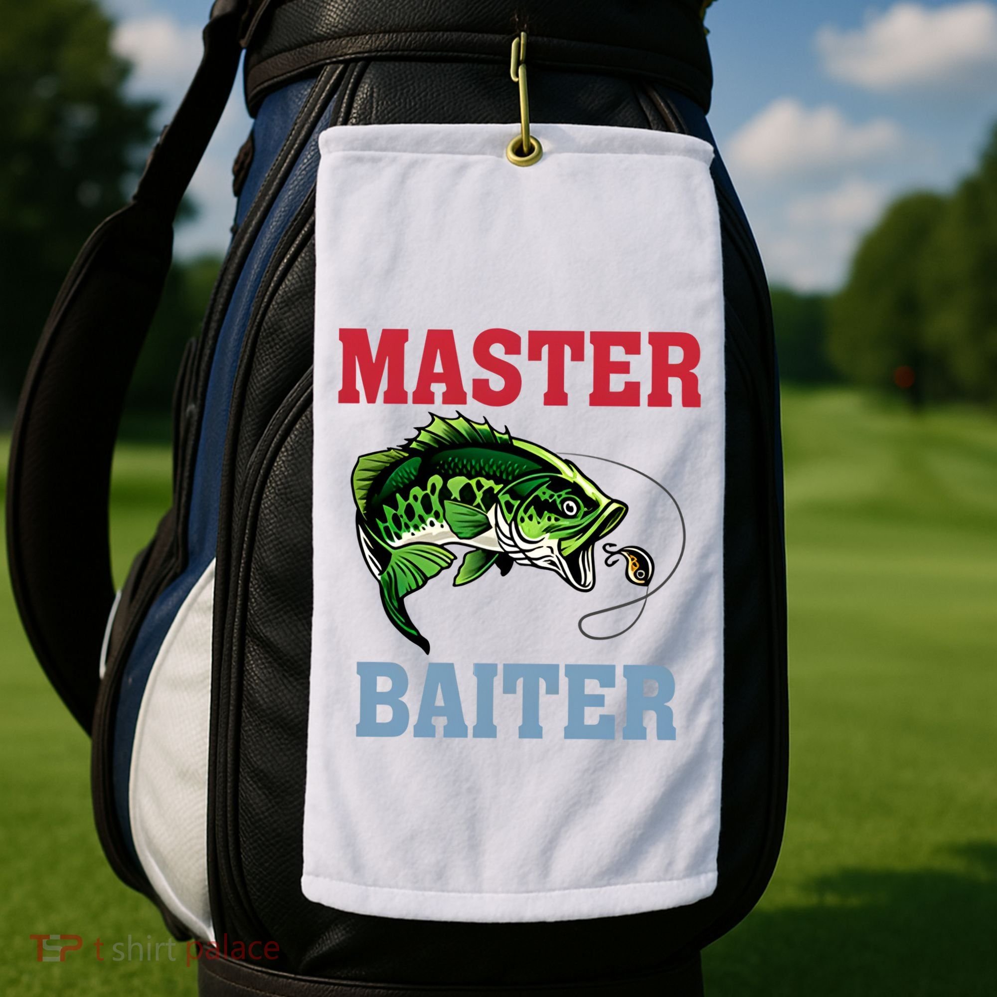 Master Baiter Master Baiter Meme Fishing Lover Golf Towel