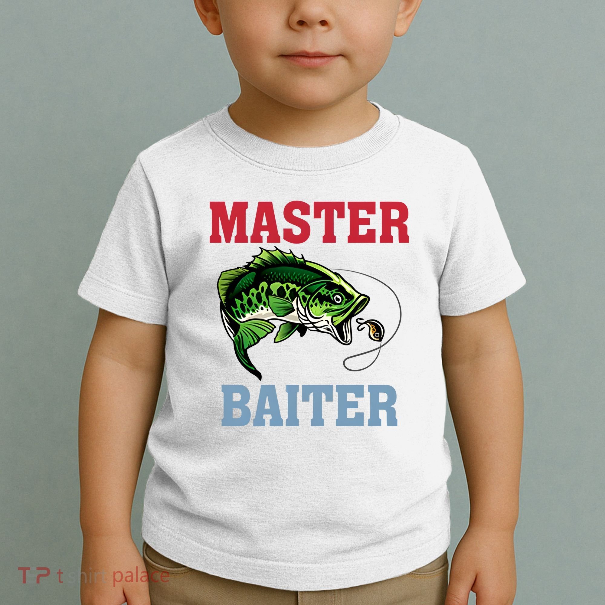 Master Baiter Master Baiter Meme Fishing Lover Toddler T-Shirt