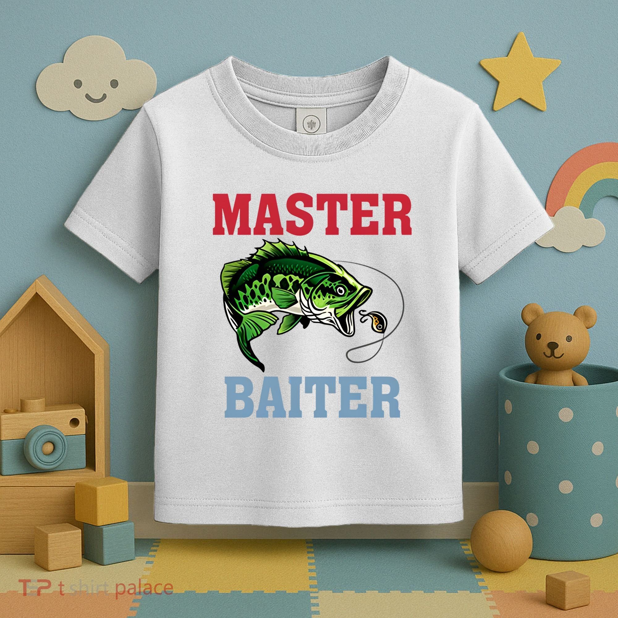 Master Baiter Master Baiter Meme Fishing Lover Toddler T-Shirt