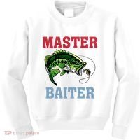 Master Baiter Master Baiter Meme Fishing Lover Kids Sweatshirt thumb 0