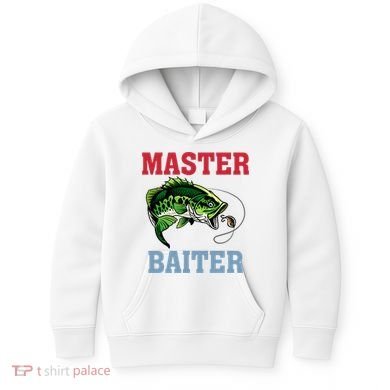 Master Baiter Master Baiter Meme Fishing Lover Kids Hoodie