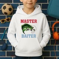 Master Baiter Master Baiter Meme Fishing Lover Kids Hoodie thumb 2
