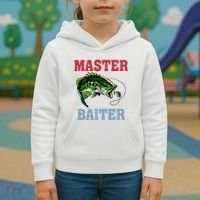 Master Baiter Master Baiter Meme Fishing Lover Kids Hoodie thumb 3