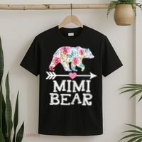 Mimi Bear Mom Grandma Floral Happy Mother's Day tee T-Shirt thumb 2