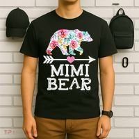 Mimi Bear Mom Grandma Floral Happy Mother's Day tee T-Shirt thumb 6