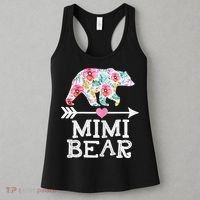 Mimi Bear Mom Grandma Floral Happy Mother's Day tee Women's Tank Top thumb 3