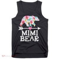 Mimi Bear Mom Grandma Floral Happy Mother's Day tee Tank Top thumb 0