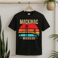 Mackinac Bridge Mackinaw Retro Vintage Michigan Souvenir T-Shirt thumb 2