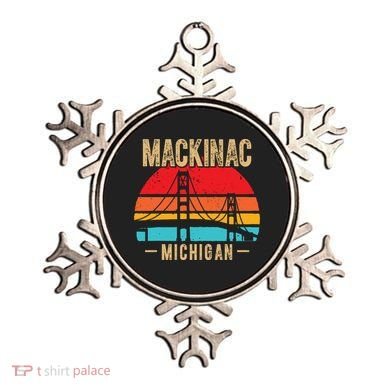 Mackinac Bridge Mackinaw Retro Vintage Michigan Souvenir Ornament