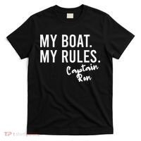 My Boat My Rules Captain Ron Personalized Boating Name T-Shirt thumb 0