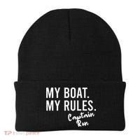 My Boat My Rules Captain Ron Personalized Boating Name Beanie thumb 0