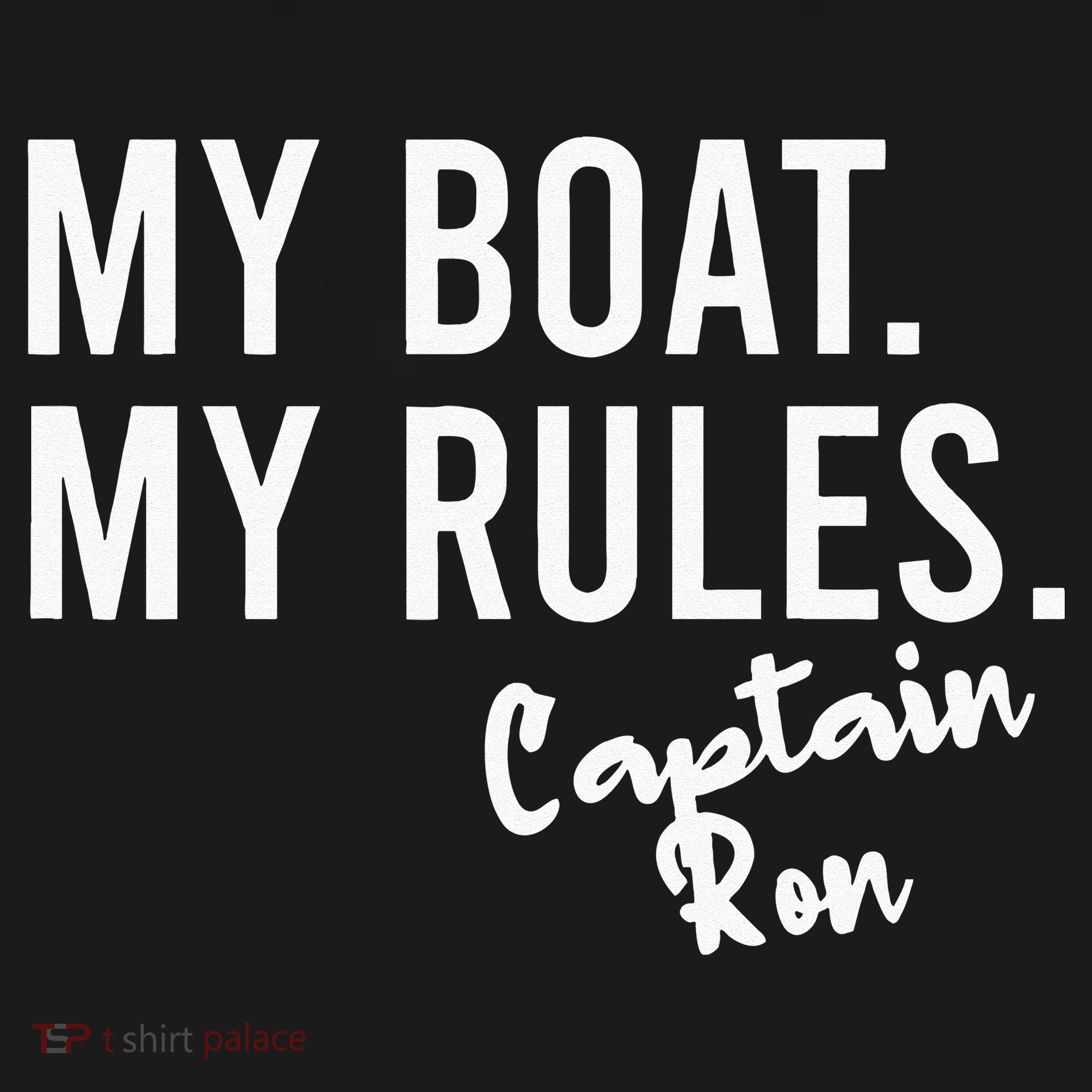 My Boat My Rules Captain Ron Personalized Boating Name Pajama Set