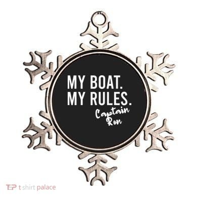 My Boat My Rules Captain Ron Personalized Boating Name Ornament