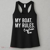 My Boat My Rules Captain Ron Personalized Boating Name Women's Tank Top thumb 3