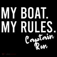 My Boat My Rules Captain Ron Personalized Boating Name Women's Tank Top thumb 5