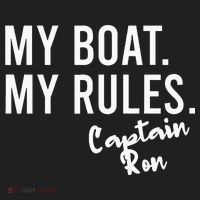 My Boat My Rules Captain Ron Personalized Boating Name Hat thumb 2