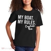 My Boat My Rules Captain Ron Personalized Boating Name Kids T-Shirt thumb 2