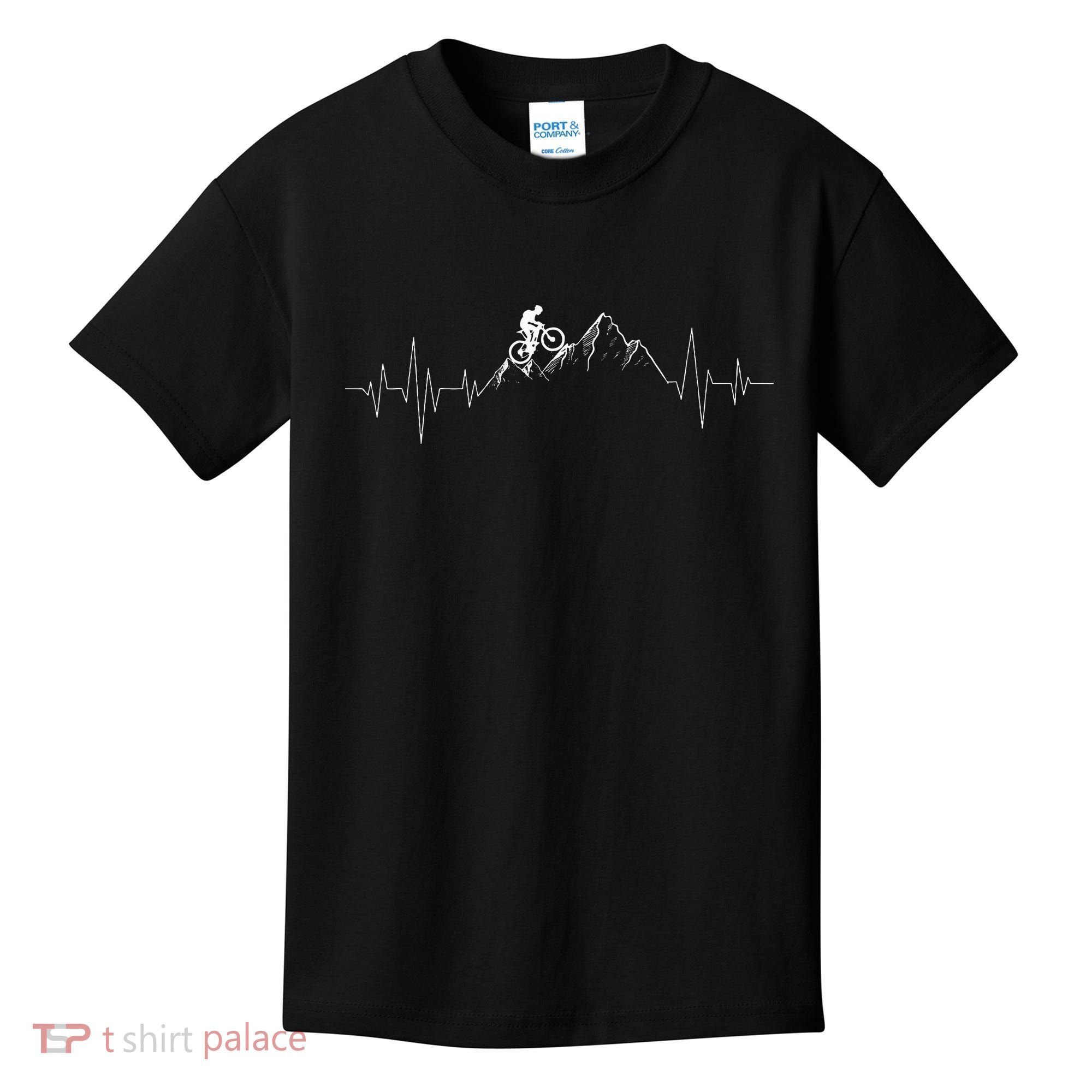 Mountain Biking Mtb Lover Cyclist Cycling Downhill Bike Kids T-Shirt