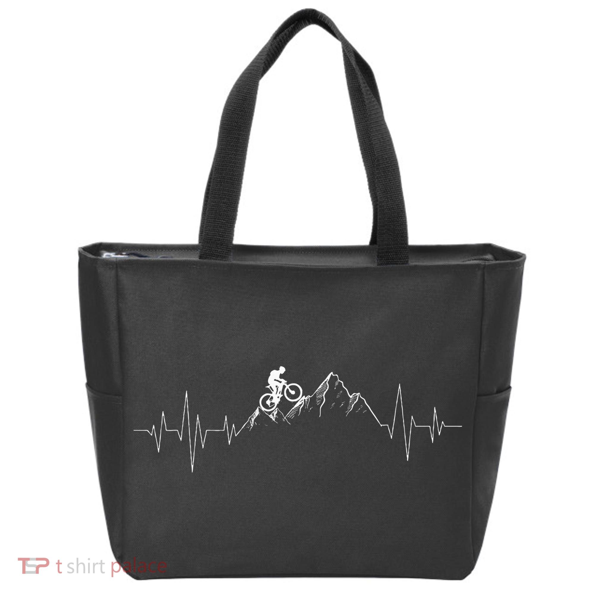 Mountain Biking Mtb Lover Cyclist Cycling Downhill Bike Tote Bag