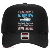 Moms Boating Mom Boat Captain Pontoon Sailor Cruising Gift Hat thumb 0