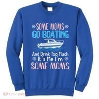 Moms Boating Mom Boat Captain Pontoon Sailor Cruising Gift Sweatshirt thumb 0