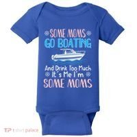 Moms Boating Mom Boat Captain Pontoon Sailor Cruising Gift Baby Bodysuit thumb 0