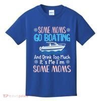 Moms Boating Mom Boat Captain Pontoon Sailor Cruising Gift Kids T-Shirt thumb 0