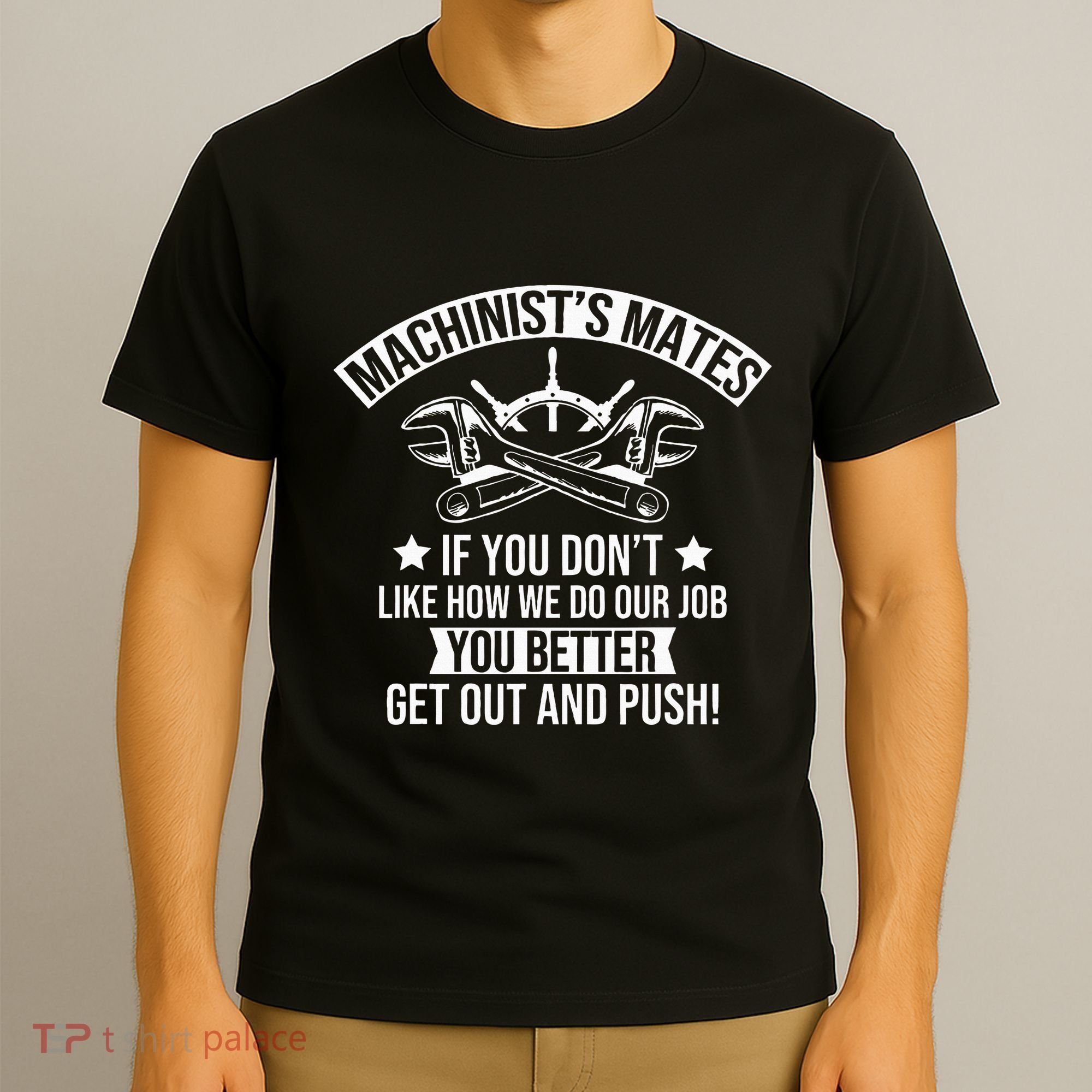 Machine Boat Mechanic Captain Machinist Mate Ship Repairman T-Shirt