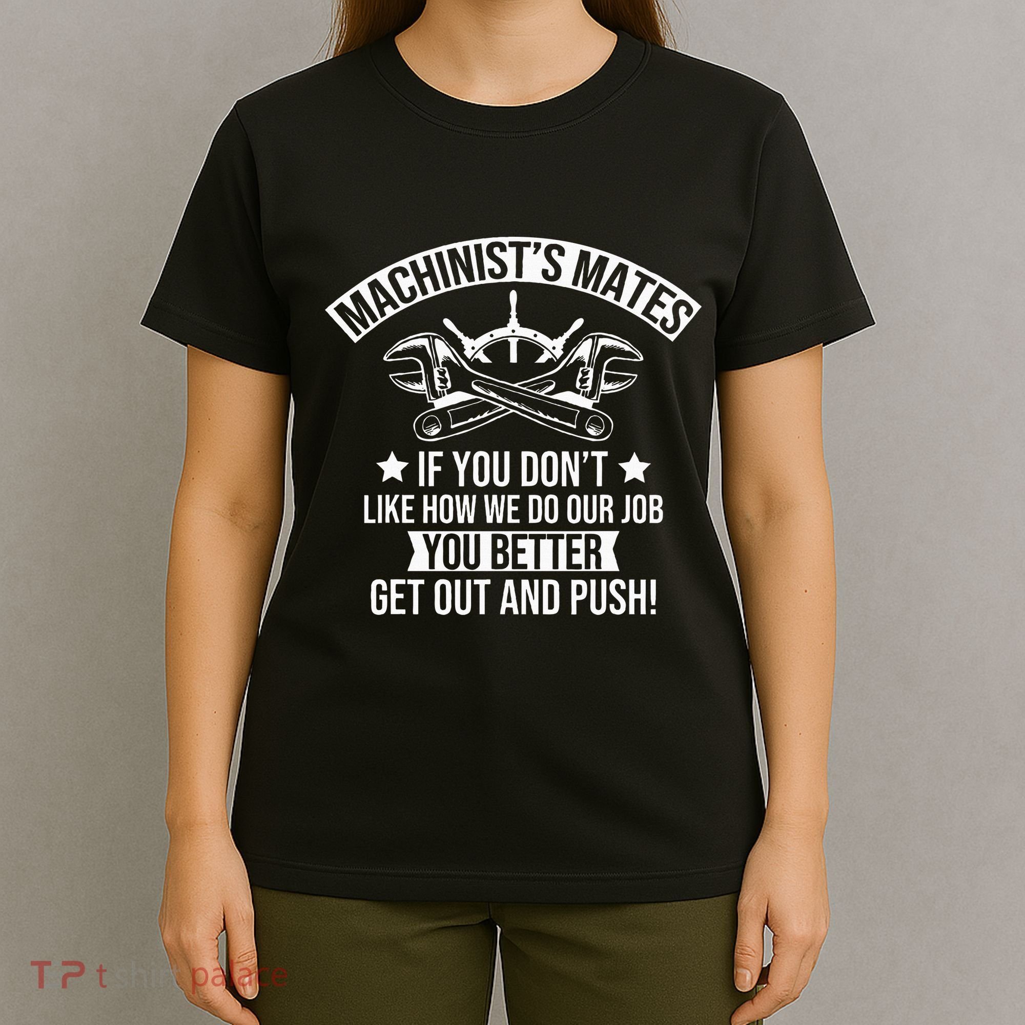 Machine Boat Mechanic Captain Machinist Mate Ship Repairman T-Shirt