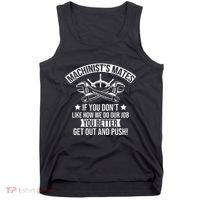 Machine Boat Mechanic Captain Machinist Mate Ship Repairman Tank Top thumb 0