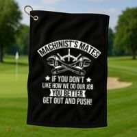 Machine Boat Mechanic Captain Machinist Mate Ship Repairman Golf Towel thumb 1
