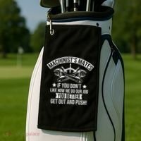 Machine Boat Mechanic Captain Machinist Mate Ship Repairman Golf Towel thumb 2