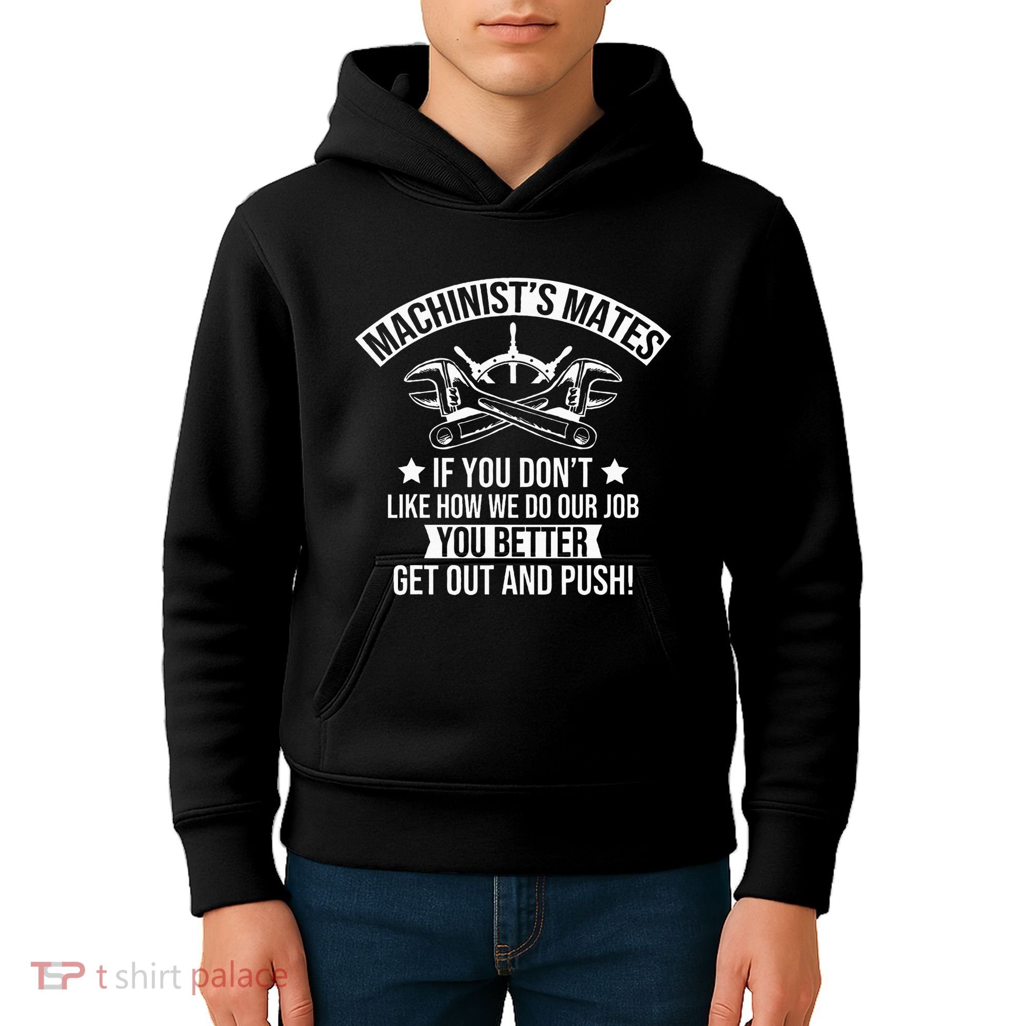 Machine Boat Mechanic Captain Machinist Mate Ship Repairman Kids Hoodie